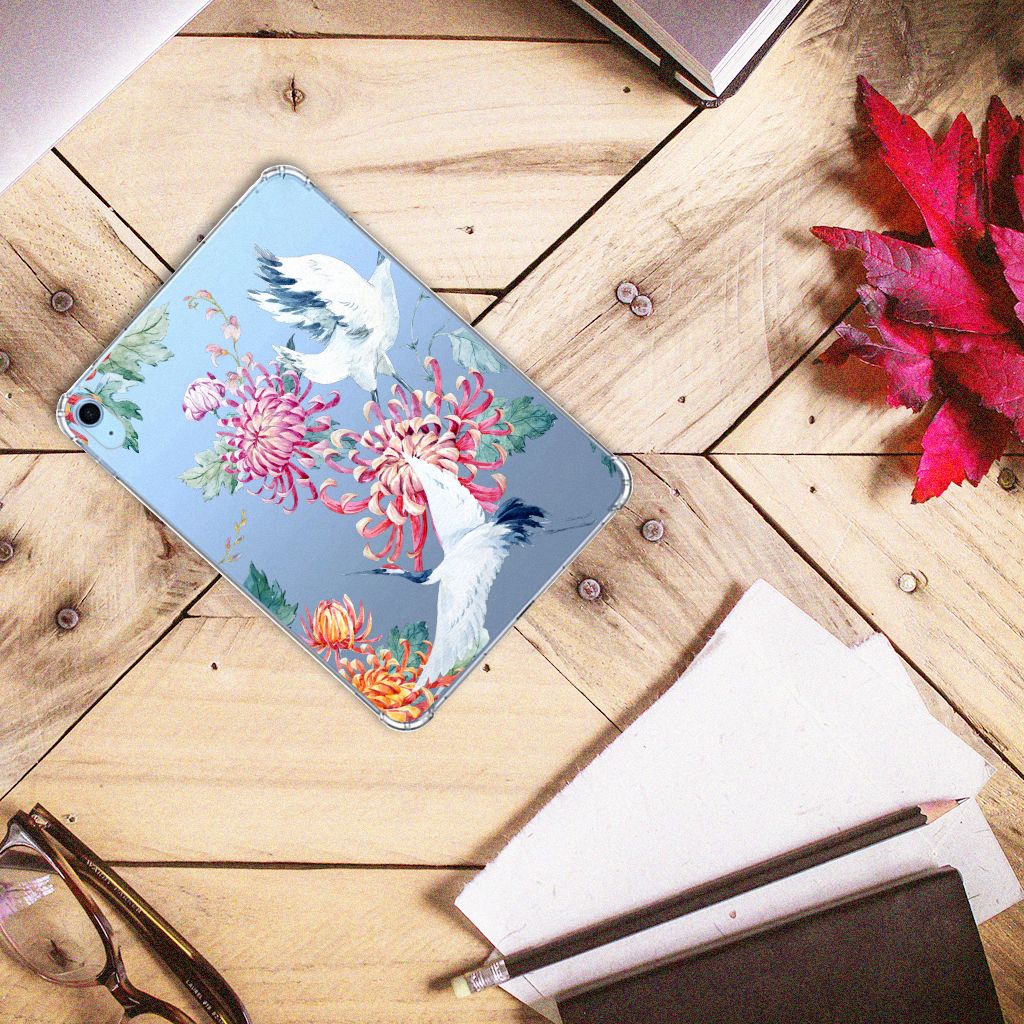 iPad (2022) 10.9 Back Case Bird Flowers