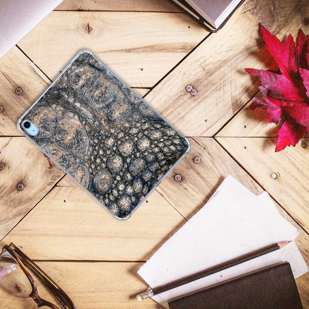 iPad (2022) 10.9 Back Case Krokodillenprint