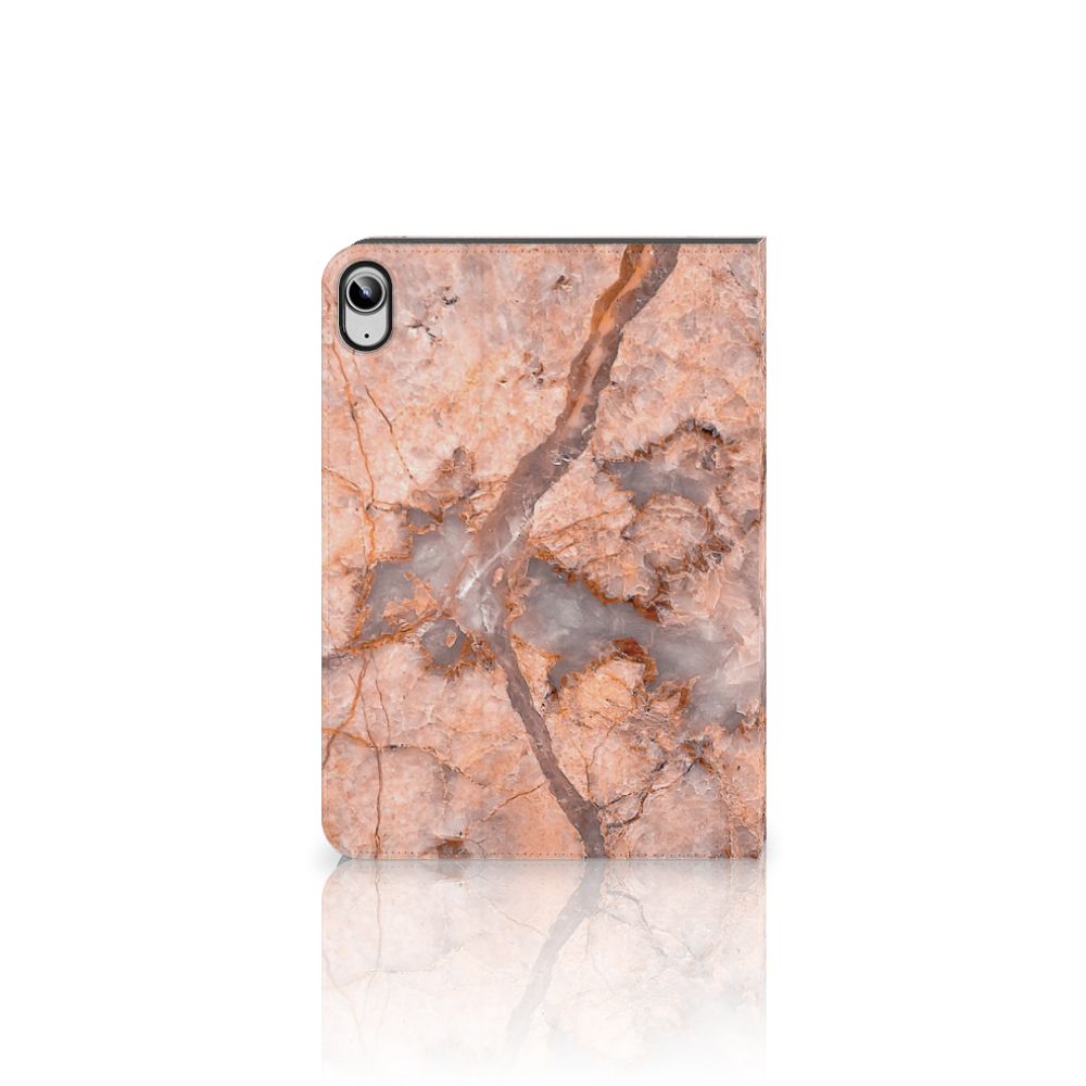 iPad (2022) 10.9 Leuk Tablet hoesje Marmer Oranje