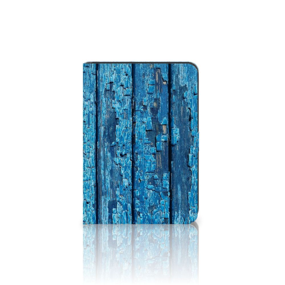 iPad (2022) 10.9 Tablet Book Cover Wood Blue