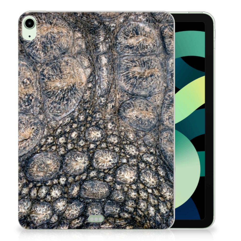 iPad Air (2020/2022) 10.9 inch Back Case Krokodillenprint met realistische krokodillenhuid textuur.