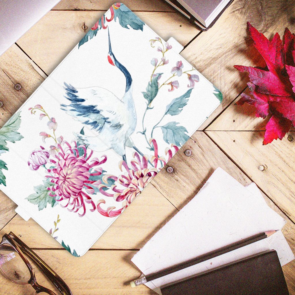 iPad Air (2020/2022) 10.9 inch Flip Case Bird Flowers
