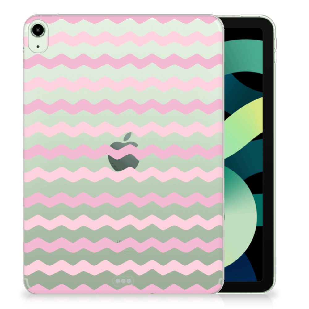 iPad Air (2020/2022) 10.9 inch Hippe Hoes Waves Roze - B2C Telecom