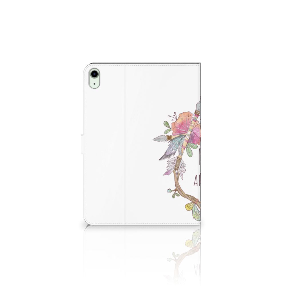 iPad Air (2020/2022) 10.9 inch Hippe Tablet Hoes Boho Text