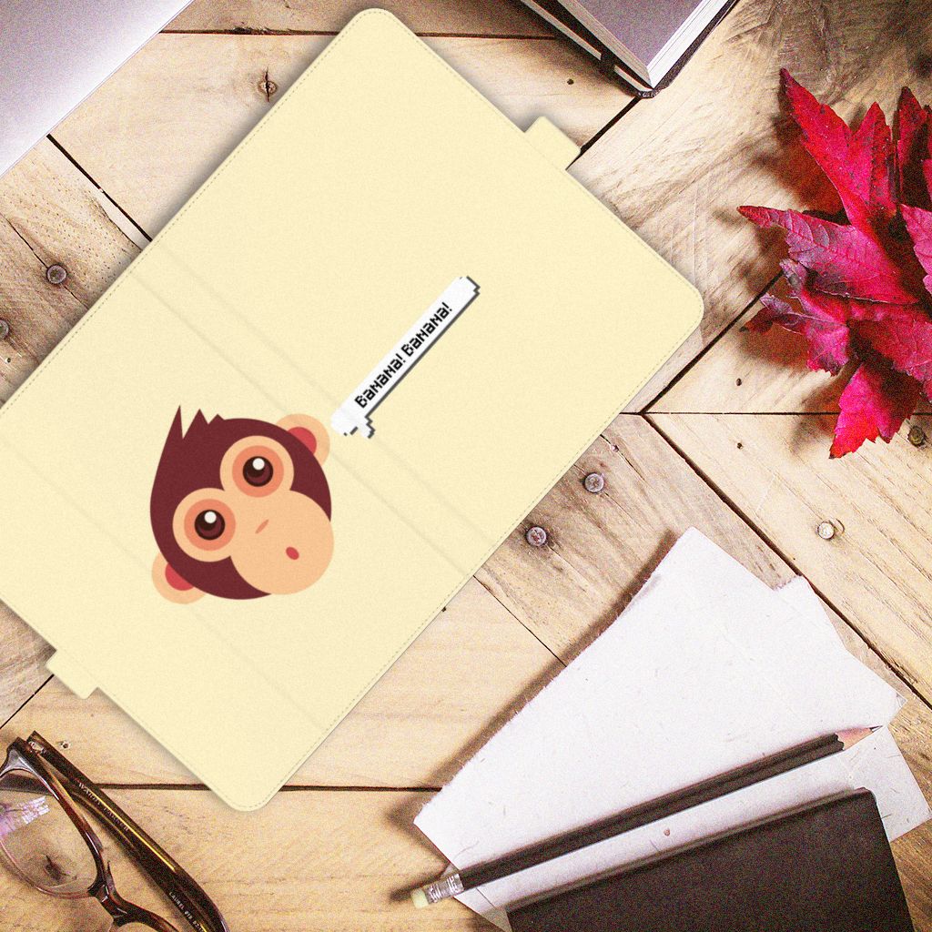 iPad Air (2020/2022) 10.9 inch Hippe Tablet Hoes Monkey