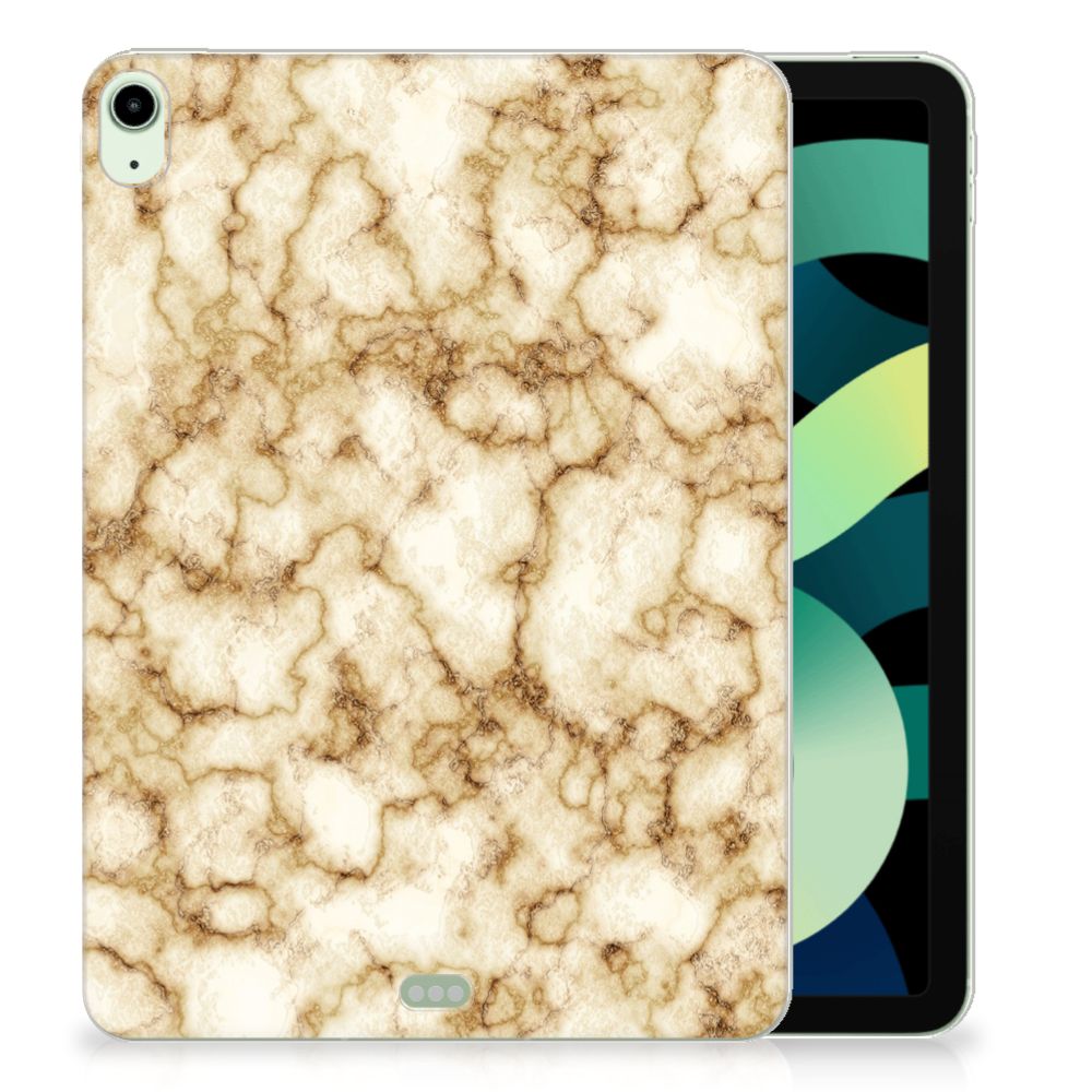 iPad Air (2020/2022) 10.9 inch Tablet Back Cover Marmer Goud - B2C Telecom