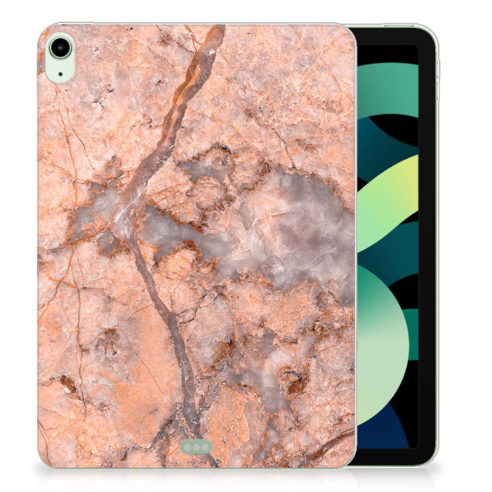 iPad Air (2020/2022) 10.9 inch Tablet Back Cover Marmer Oranje - B2C Telecom