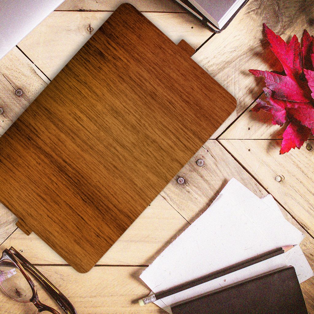 iPad Air (2020/2022) 10.9 inch Tablet Book Cover Donker Hout