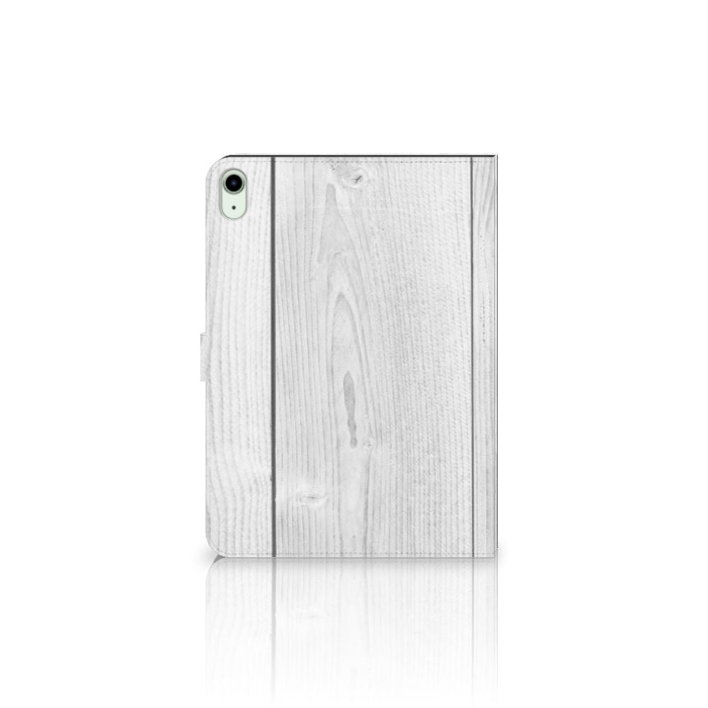 iPad Air (2020/2022) 10.9 inch Tablet Book Cover White Wood