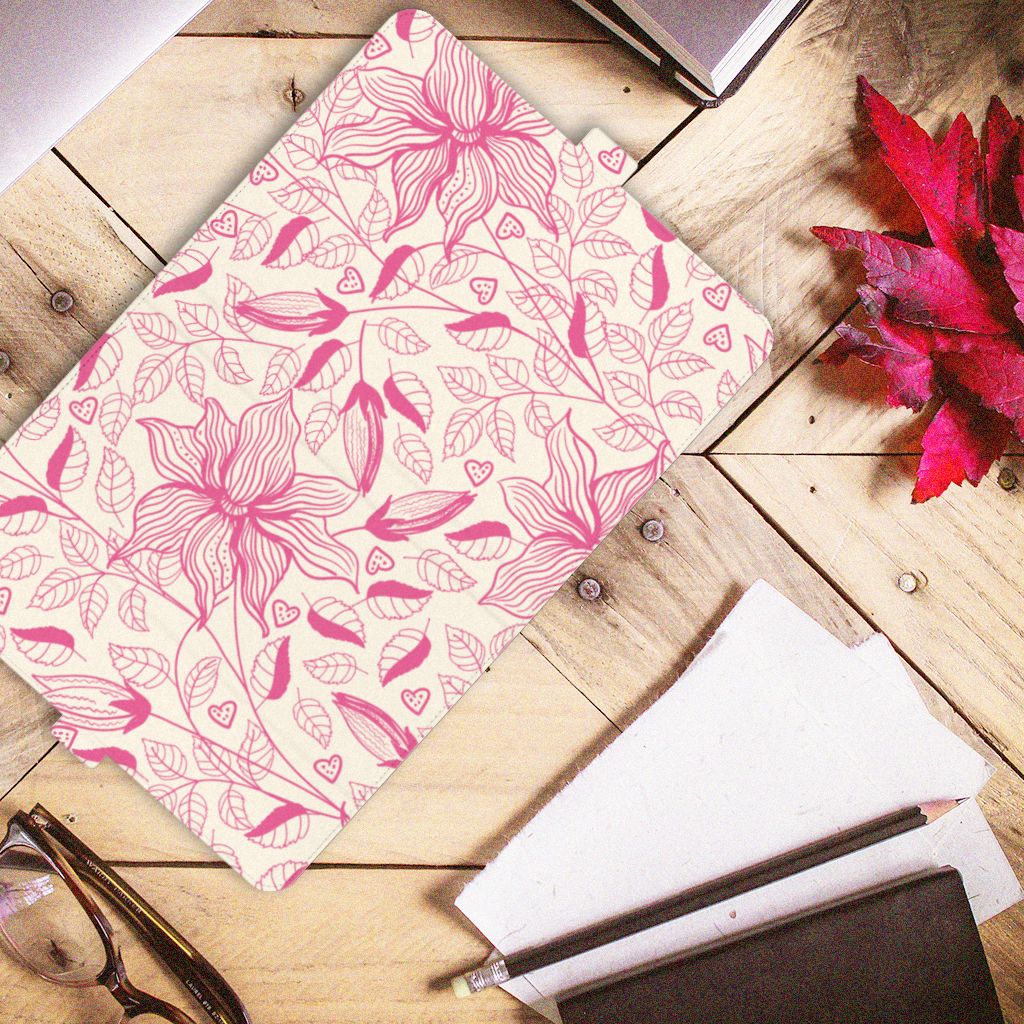 iPad Air (2020/2022) 10.9 inch Tablet Cover Pink Flowers