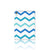iPad Air (2020/2022) 10.9 inch Tablet Hoes Zigzag Blauw