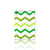 iPad Air (2020/2022) 10.9 inch Tablet Hoes Zigzag Groen