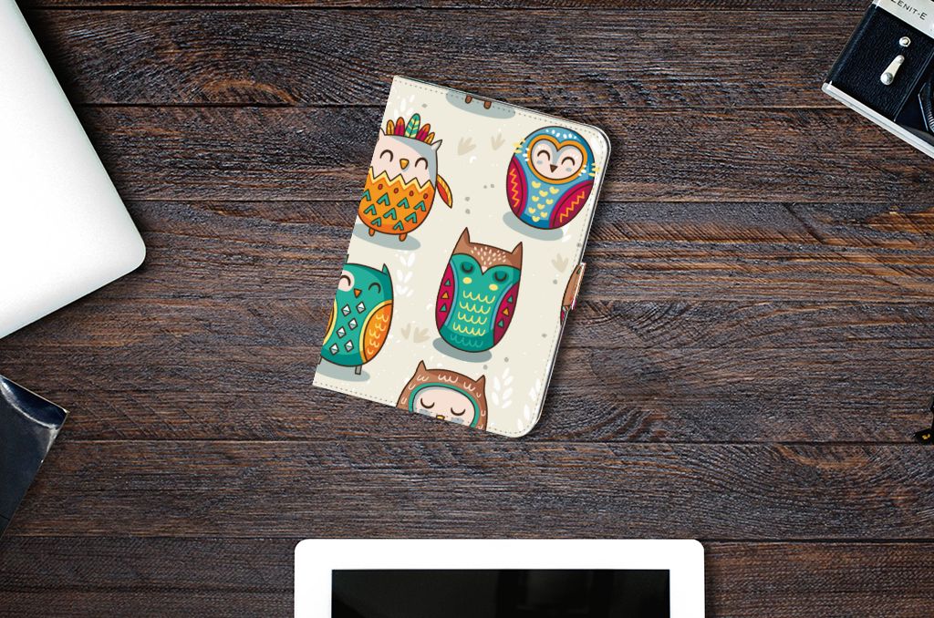 iPad Mini 6 (2021) Flip Case Vrolijke Uilen
