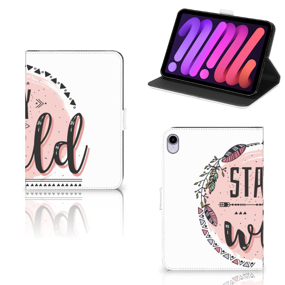 iPad Mini 6 (2021) Hippe Tablet Hoes Boho Stay Wild