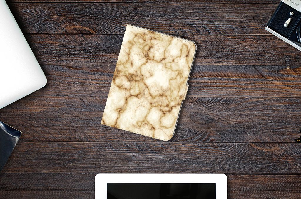 iPad Mini 6 (2021) Leuk Tablet hoesje Marmer Goud