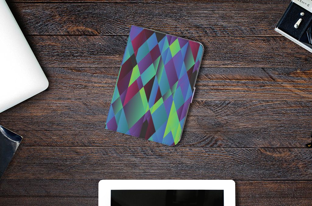 iPad Mini 6 (2021) Tablet Beschermhoes Abstract Green Blue