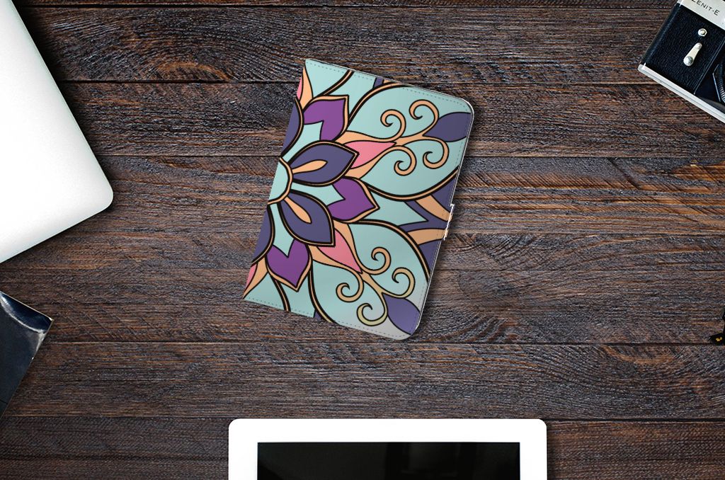 iPad Mini 6 (2021) Tablet Cover Purple Flower