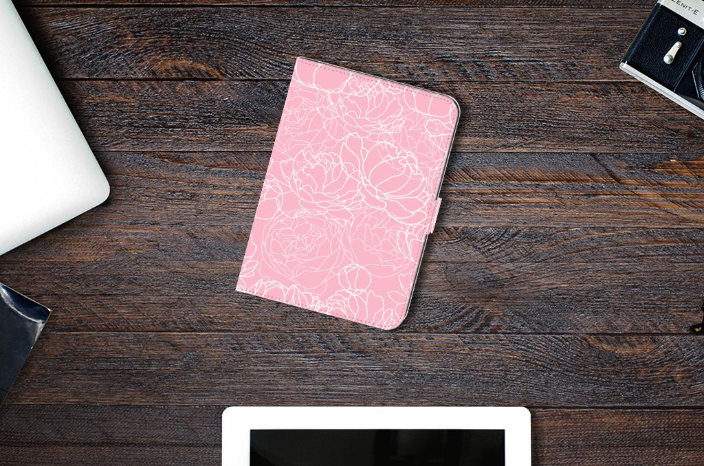iPad Mini 6 (2021) Tablet Cover White Flowers