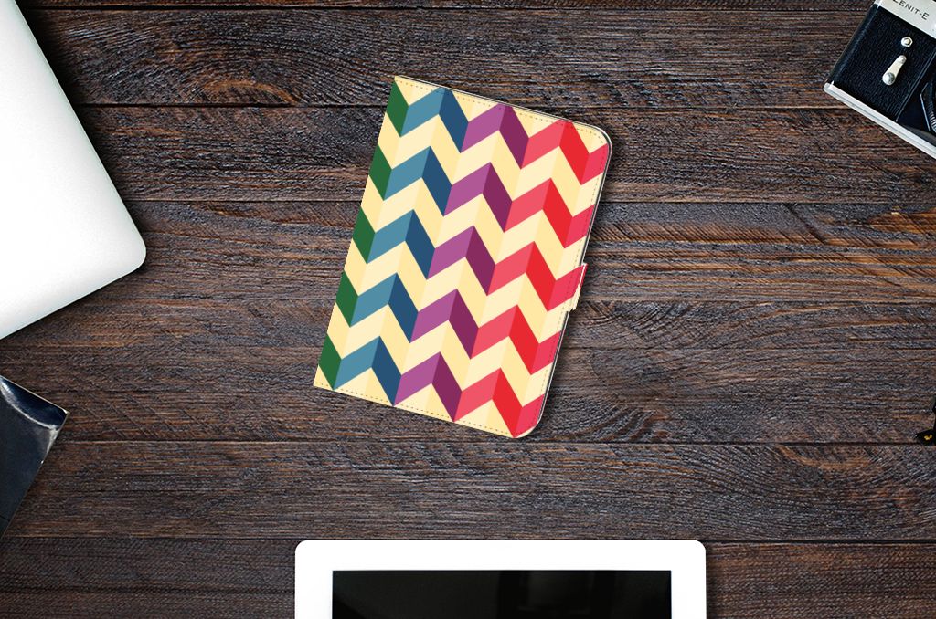 iPad Mini 6 (2021) Tablet Hoes Zigzag Multi Color