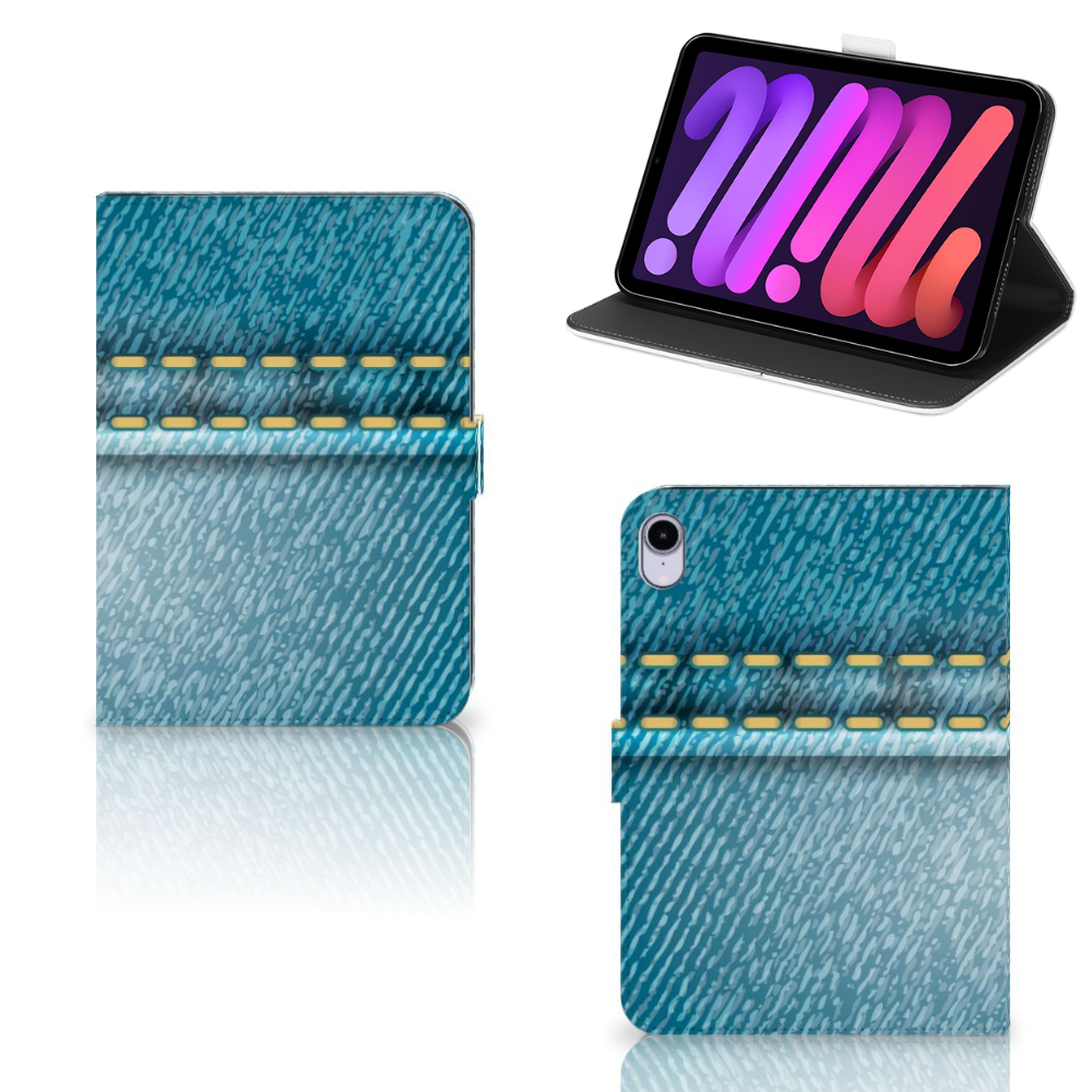 iPad Mini 6 (2021) Tablet Hoes met standaard Jeans