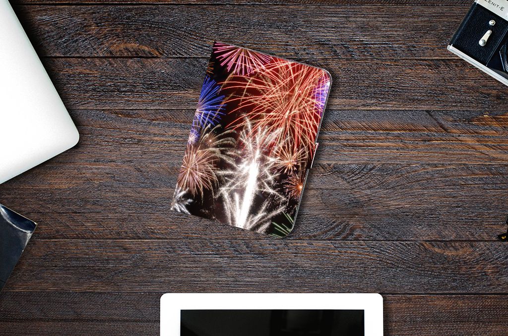 iPad Mini 6 (2021) Tablet Hoes met standaard Vuurwerk