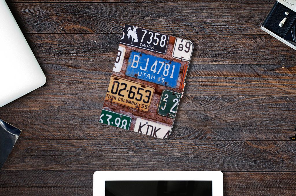 iPad Mini 6 (2021) Tablet Hoesje met foto Kentekenplaten