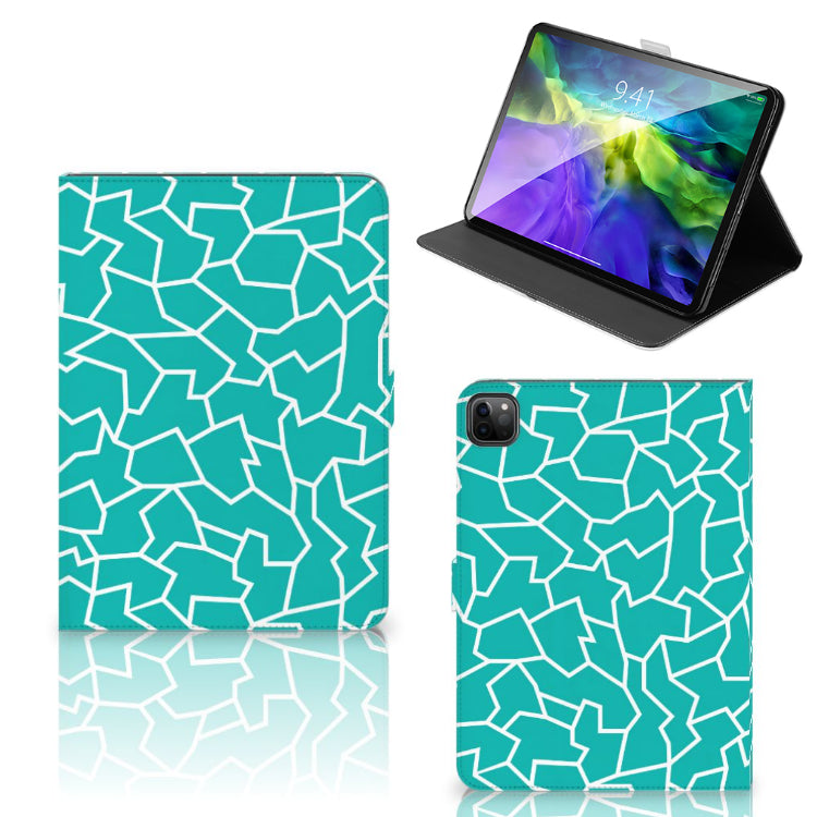 iPad Pro 11 2020/2021/2022 Hoes Cracks Blue