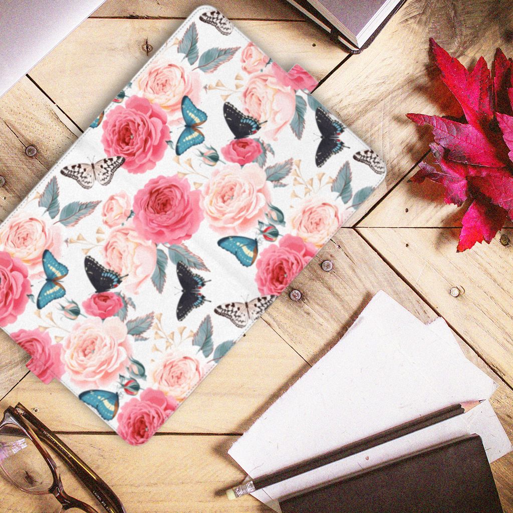 iPad Pro 11 2020/2021/2022 Tablet Cover Butterfly Roses