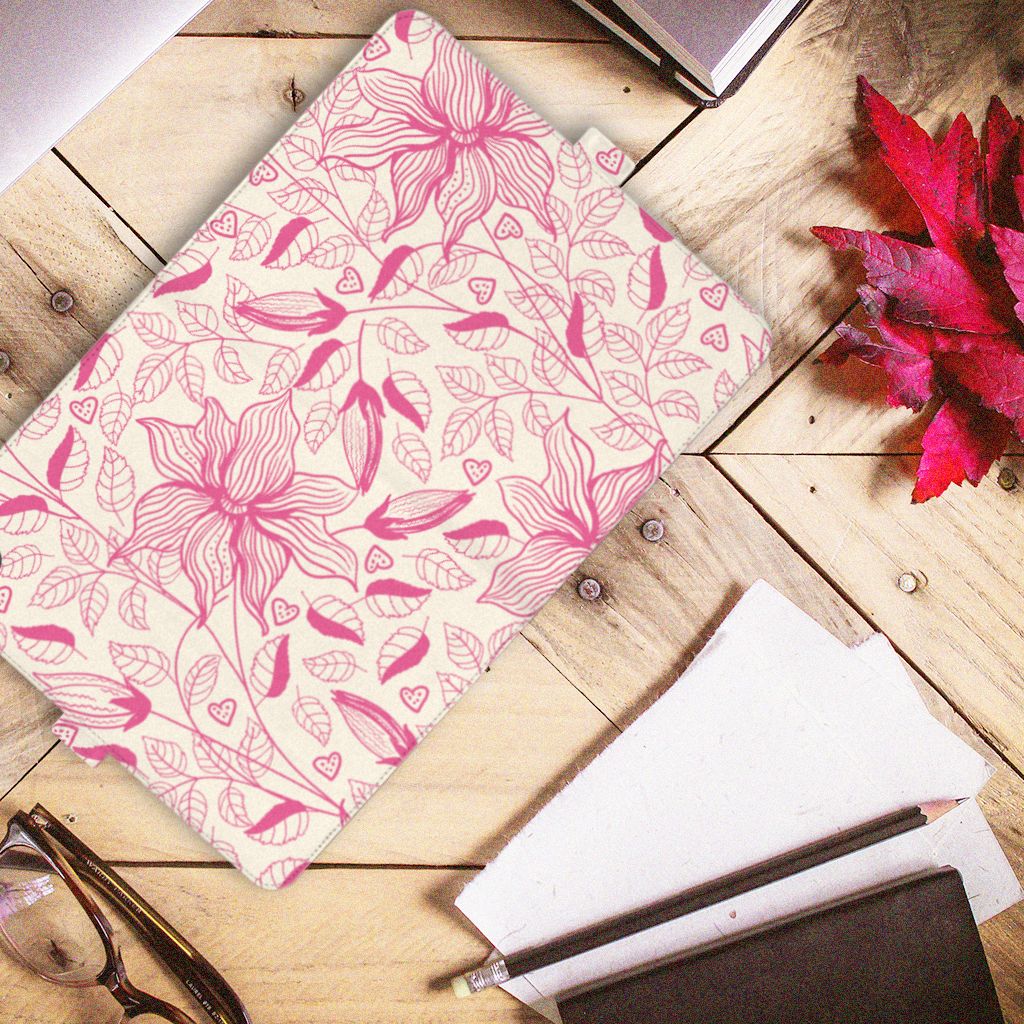iPad Pro 11 2020/2021/2022 Tablet Cover Pink Flowers
