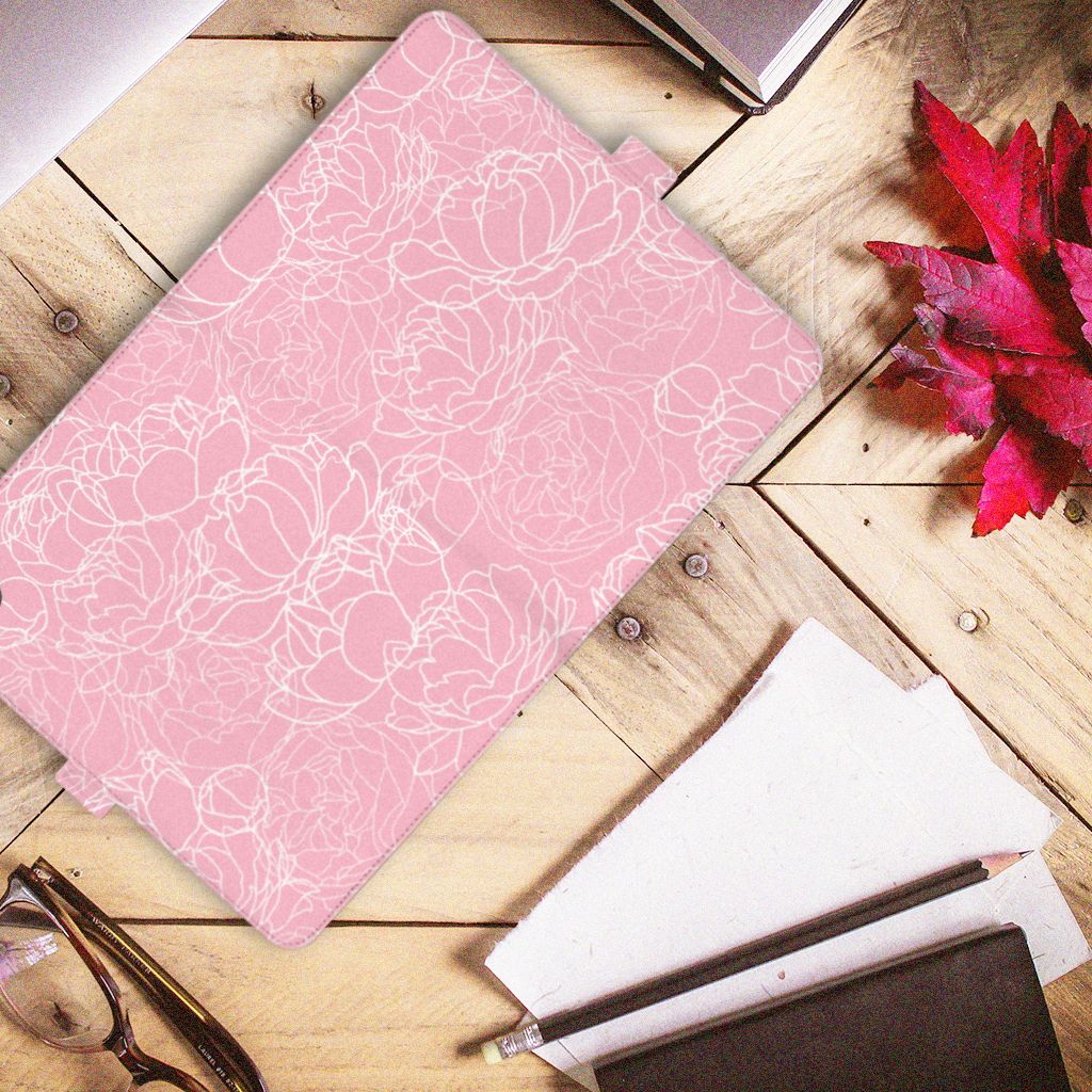 iPad Pro 11 2020/2021/2022 Tablet Cover White Flowers