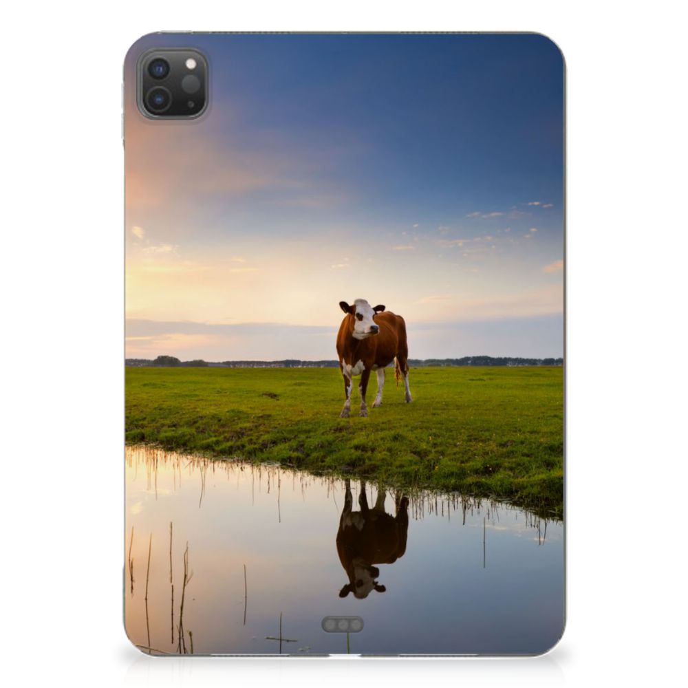 iPad Pro 11 (2024) Back Case Koe koeien ontwerp voorzijde