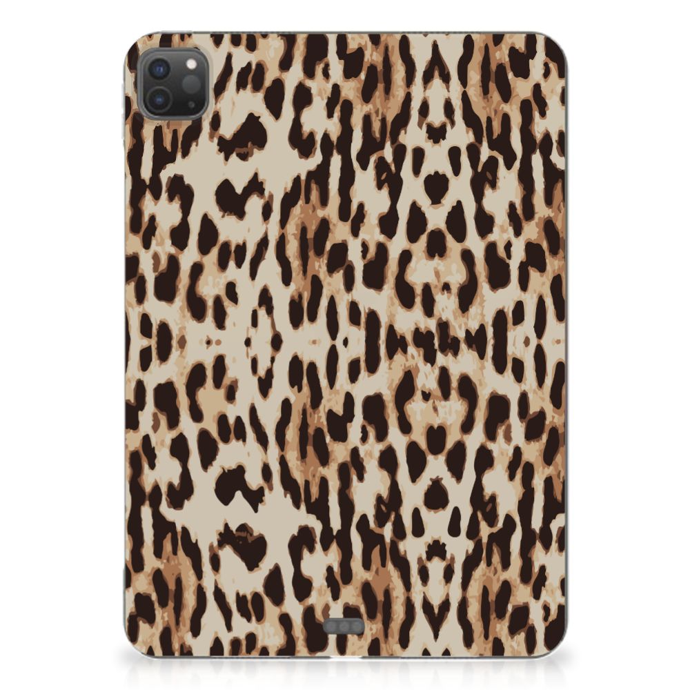 iPad Pro 11 (2024) Back Case Leopard luipaardprint achterzijde
