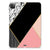 iPad Pro 11 (2024) Back Cover Zwart Roze Vormen design roze zwart vlakken