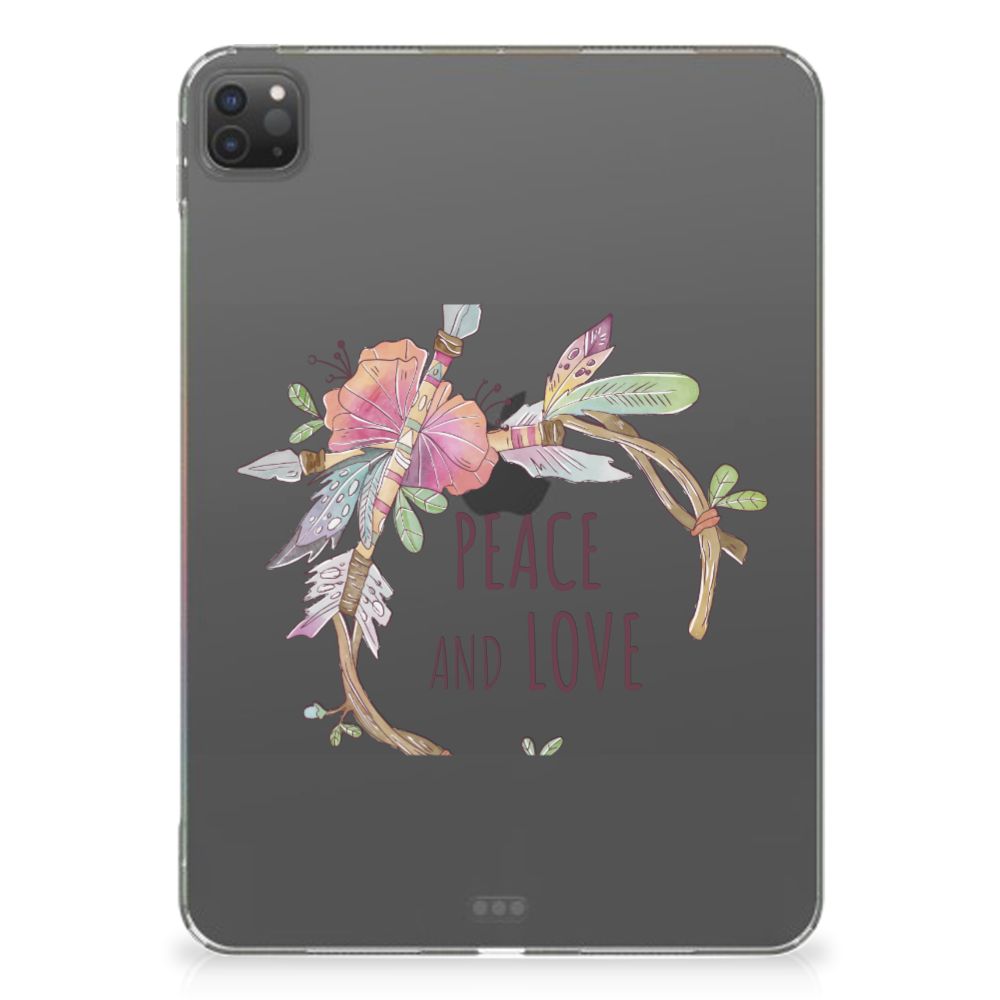 iPad Pro 11 (2024) Tablet Back Cover Boho Text achterzijde