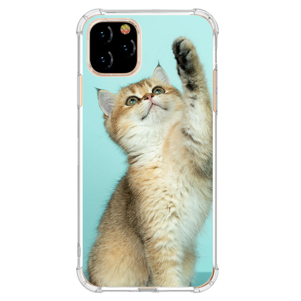 iPhone 11 Pro Hoesje Ontwerpen β Anti-Shock Back Cover met Foto kat omhoog
