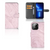 iPhone 13 Pro Bookcase Marble Pink design hoesje aanzicht