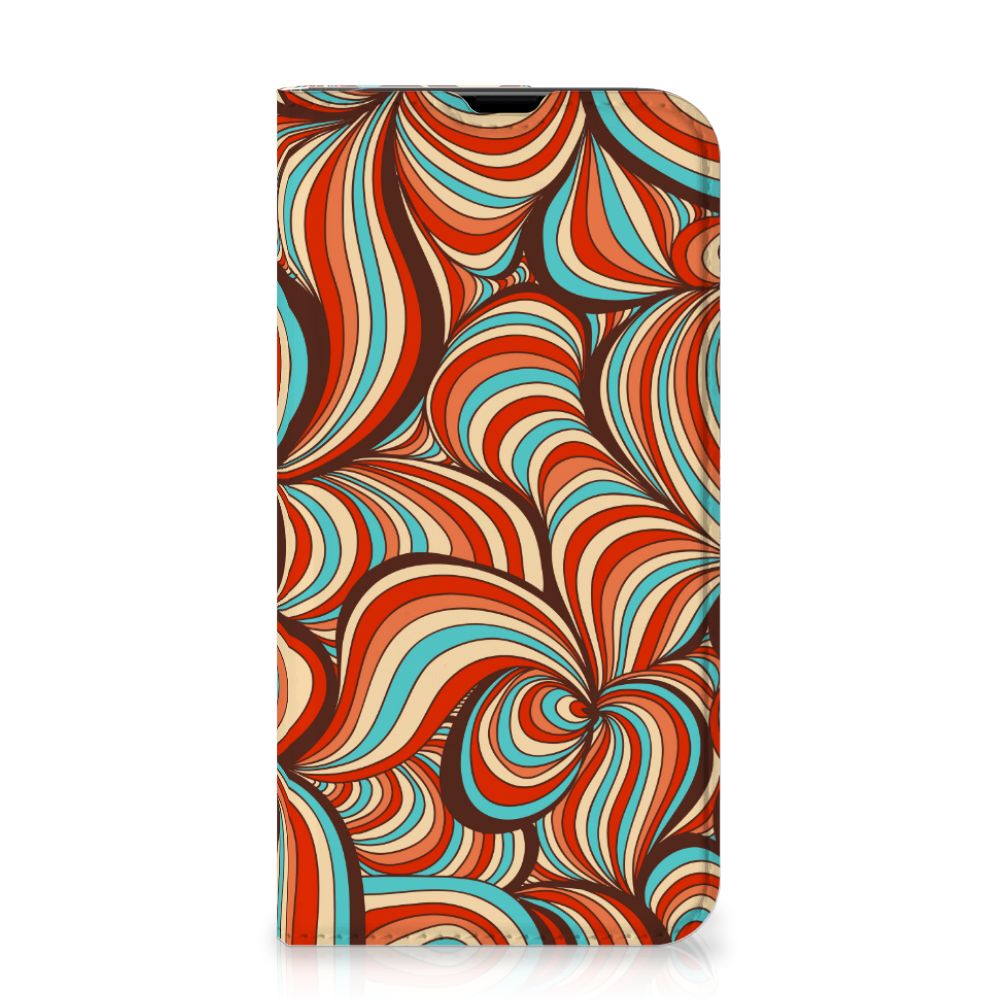 iPhone 13 Pro Bookcase Retro retro design vooraan