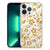 iPhone 13 Pro Max TPU Case Gouden Bloemen design voorkant