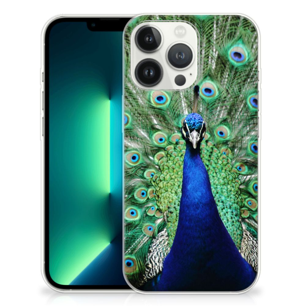 iPhone 13 Pro Max TPU Hoesje Pauw pauw design voorkant