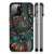 Apple iPhone 14 Pro Max Back Case Aztec patronen print achterzijde zijaanzicht