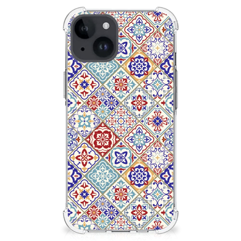 iPhone 15 Anti-Shock Hoesje Tiles Color B2C Telecom