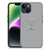 Apple iPhone 15 hoesje Grijs Baby Olifant design illustratie achterzijde