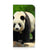 iPhone 15 Hoesje maken Panda met afbeelding van een schattige panda đŧ op groene achtergrond.