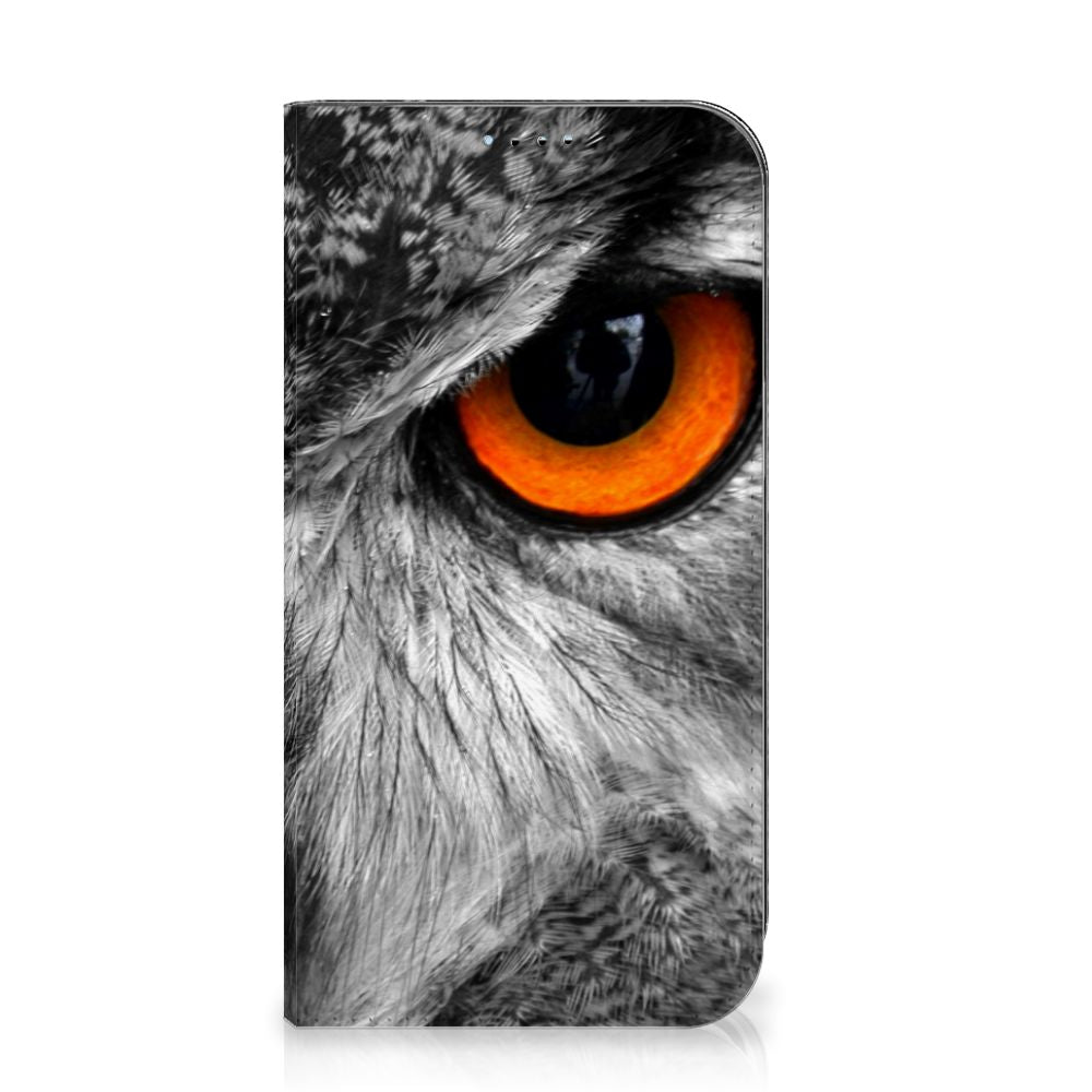 iPhone 15 Hoesje maken Uil stand case uil aanzicht