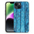 iPhone 15 Houten Print Telefoonhoesje Wood Blue B2C Telecom