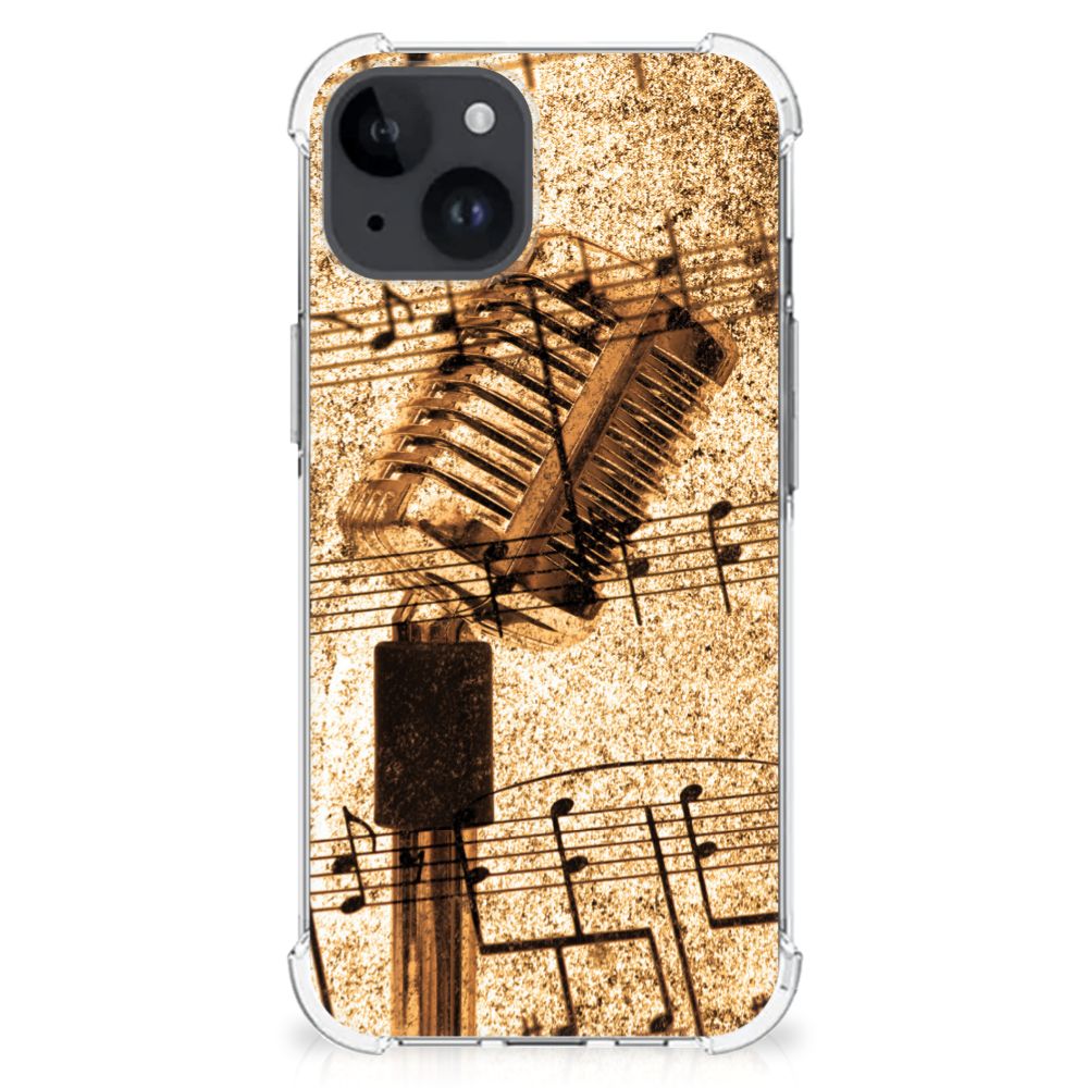 iPhone 15 Plus Anti-shock Hoesje met foto Bladmuziek B2C Telecom
