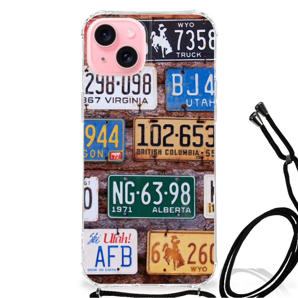 iPhone 15 Plus Anti-shock Hoesje met foto Kentekenplaten B2C Telecom
