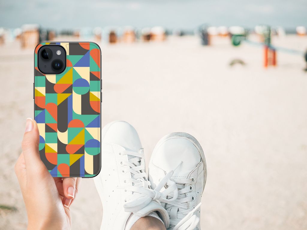 iPhone 15 Plus Back Case Funky Retro B2C Telecom