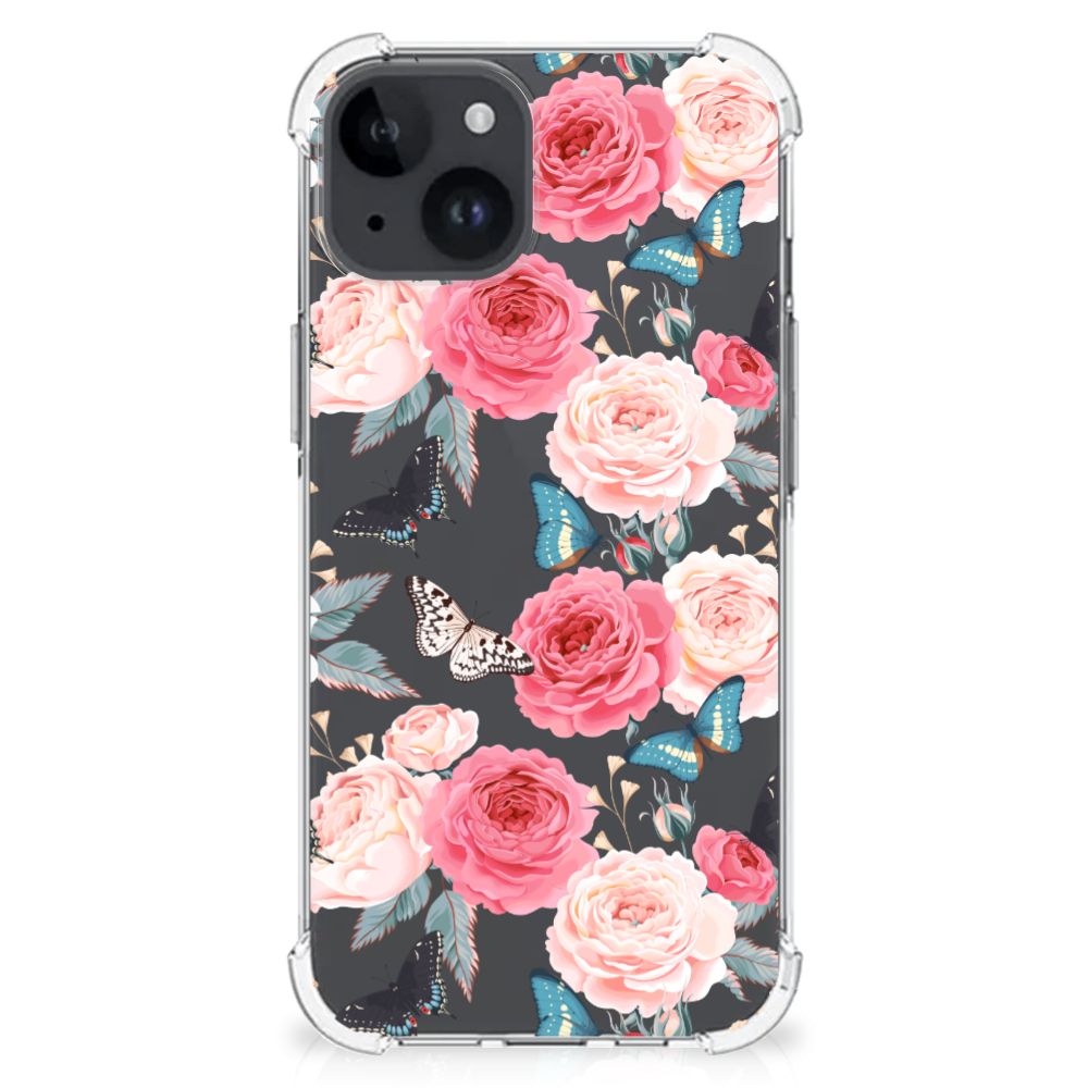 iPhone 15 Plus Case Butterfly Roses B2C Telecom