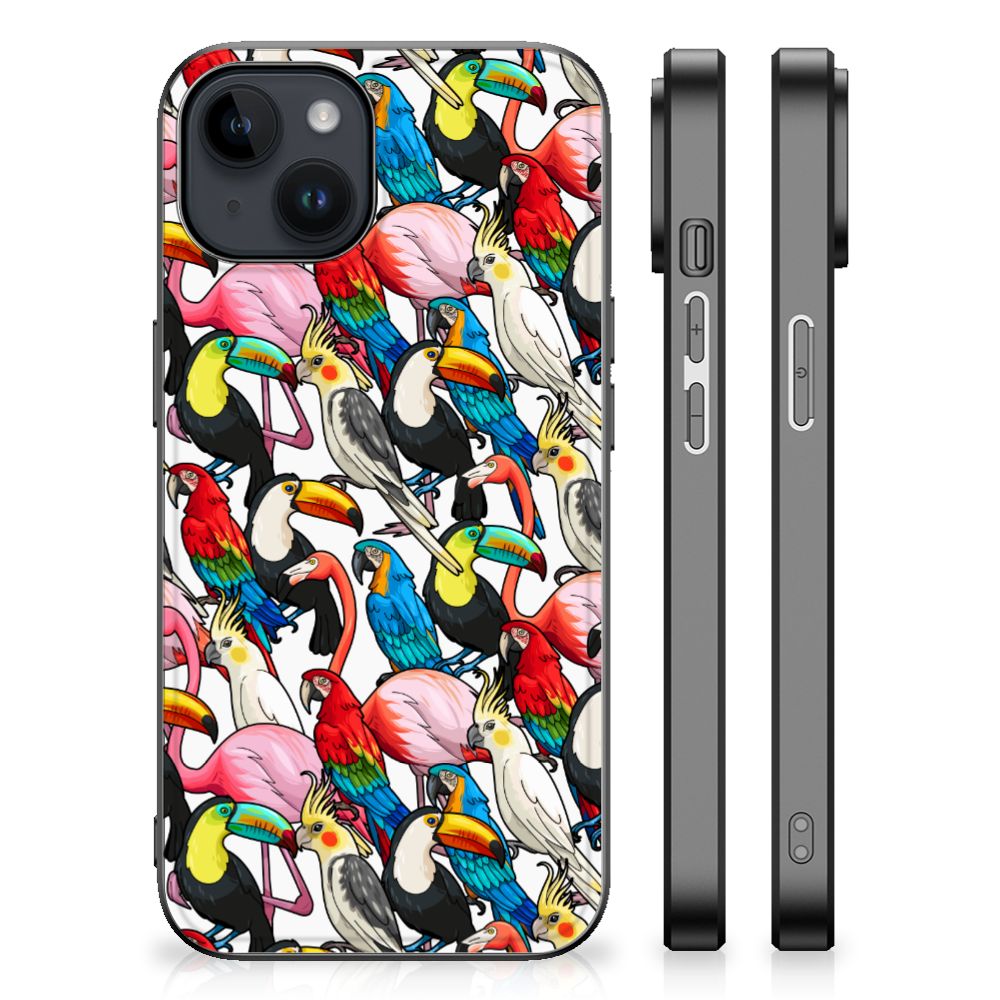 iPhone 15 Plus Dierenprint Telefoonhoesje Birds B2C Telecom